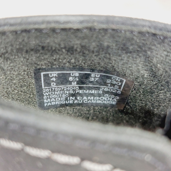 NEW Clarks Bayla Glow Black Leather Block Heel Ankle Boots K395 - Picture 11 of 12